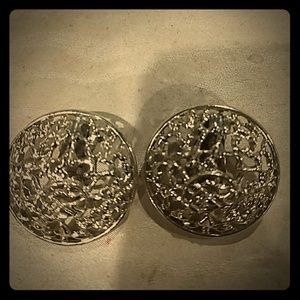 Silver vintage Clip-on earrings